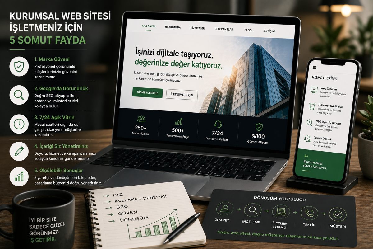 Kurumsal Web Sitesi Neden Önemli? İşletmeniz İçin 5 Somut Fayda